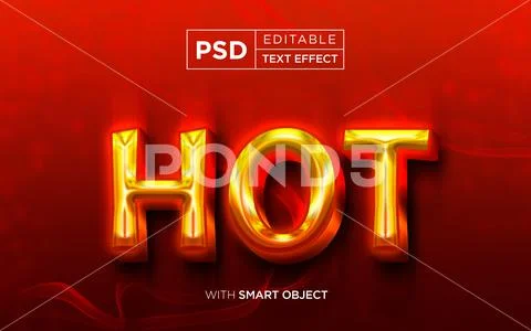 HOT editable TEXT EFFECT PSD Template