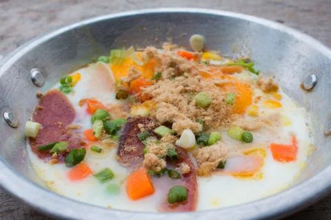 Hot egg dish Stock Photos