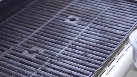 Hot empty grill background Stock Footage 84289782