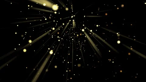 Hot Explosive Drops - Sparkling Fireworks Confetti - III - Golden Rays Stock Footage 259919988