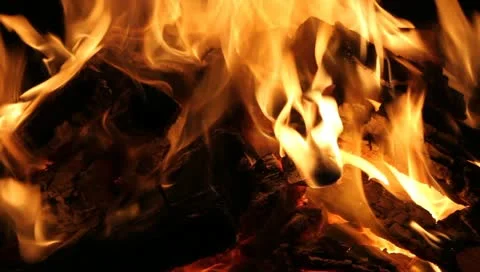 Hot fire burning Video stock 11148953