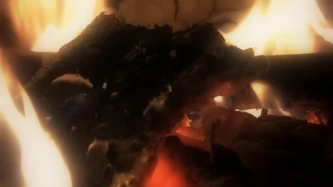 Hot Fire Embers 5 Stock Footage 115901392