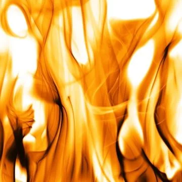 Hot fire flames - abstract background and texture concept Stock Photos