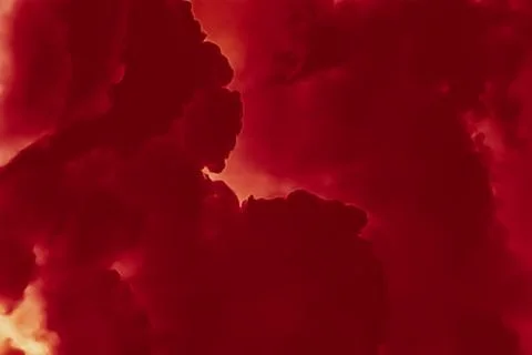 Hot fire flames or red clouds as minimalistic background design Stock Photos