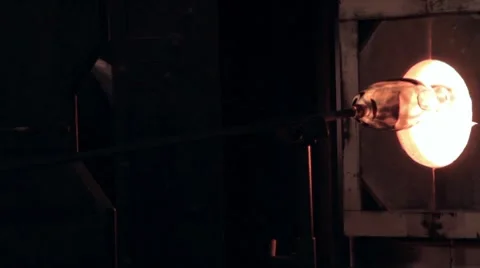 Hot Fire for Glass Video stock 7770357