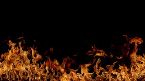 Hot Fire ground burning overlay effect Stock Footage 324600752