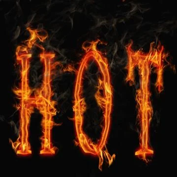 Hot fire Stock Illustration