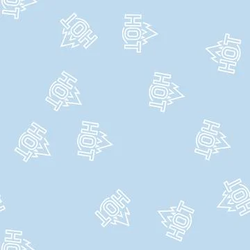 Hot fire line seamless pattern Stock Illustration