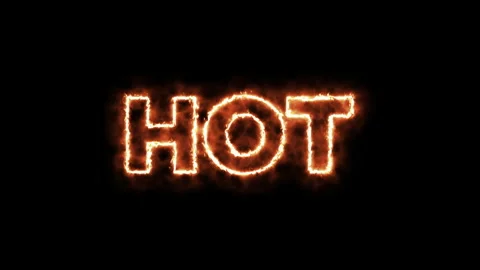 Hot fire text,  burning  text. Stock Footage 187864819