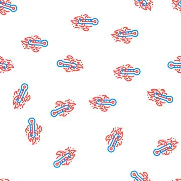 Hot fire vector seamless pattern イラスト素材