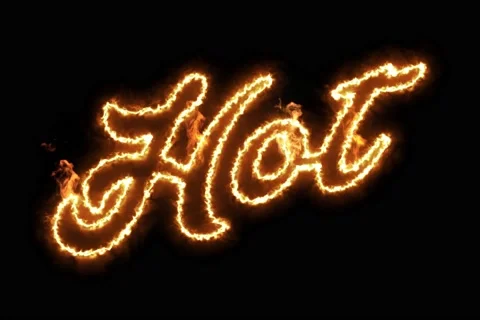 Hot Fire Word 스톡 동영상 133725382