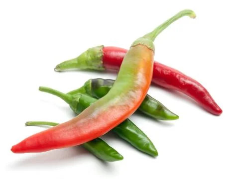 Hot five chili Foto stock