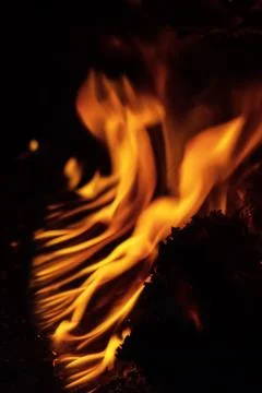 Hot flame background Stock Photos