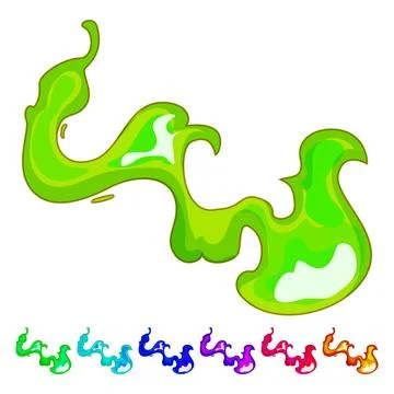 Hot flame cartoon vector graphic Stock Illustration