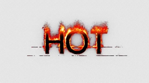 Hot Flame Video stock 340552443