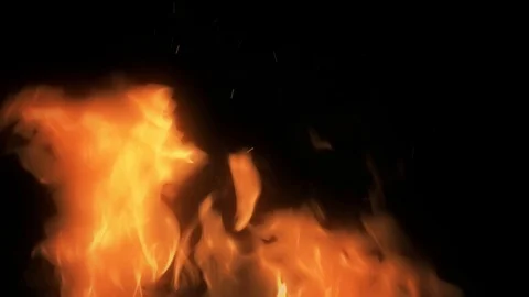 Hot Flames 1 Stock Footage 115860227