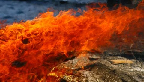 Hot flames. Stock Photos