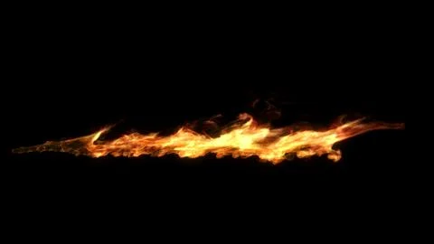 Hot flamethrower flame Ilustración de archivo
