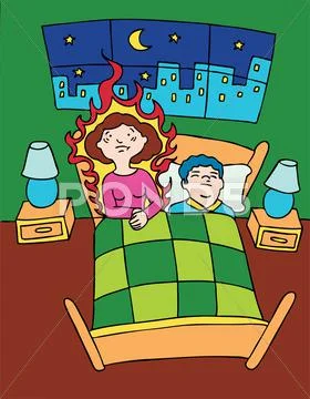 Hot flash Stock Illustration