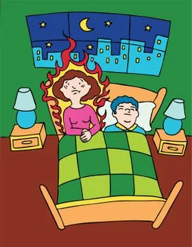 Hot flash Stock Illustration