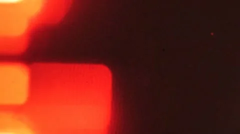 Hot Flashes Light Leaks From Film Projector Stock Footage
