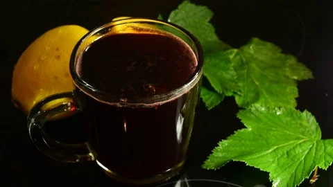 Hot fragrant mulled wine with orange Stock Footage 78692270