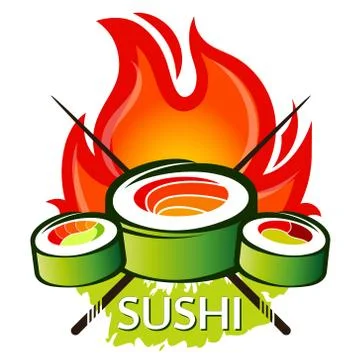 Hot fried rolls design Stock Illustration