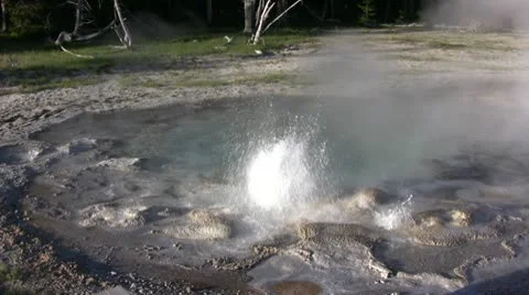 Hot Geyser Stock Footage 10565455