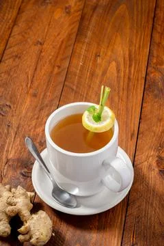 A hot ginger drink Stock Photos
