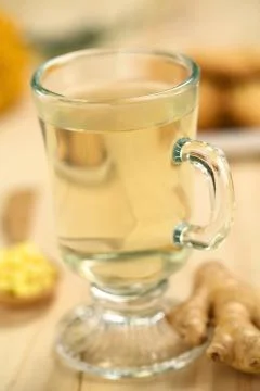 Hot ginger tea Stock Photos