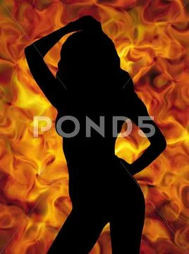 Hot Girl Stock Illustration