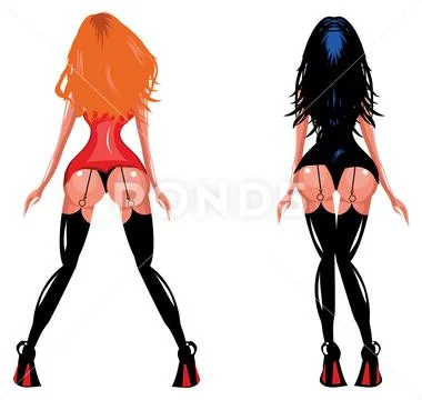Hot Girls illustration Stock Illustration
