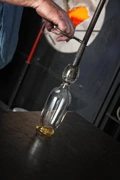 Hot Glass on Table Stock Photos