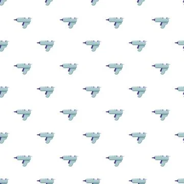 Hot glue gun seamless pattern with craft tools イラスト素材