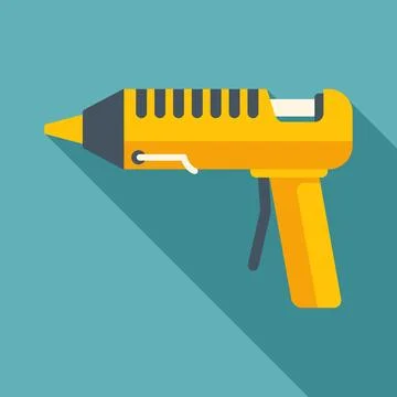 Hot glue gun vector icon for diy crafts Illustrazione stock