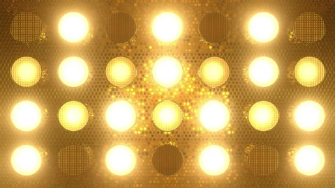 Hot Golden Light Wall Loops V4 Stock Footage 261990732