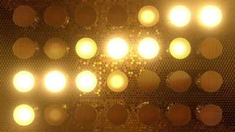 Hot Golden Light Wall Loops Stock Footage 261990780