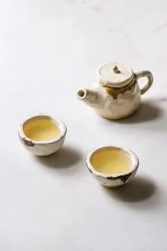 Hot green tea Stock Photos