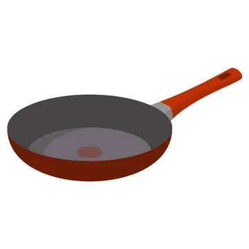 Hot griddle icon, flat style Illustrazione stock