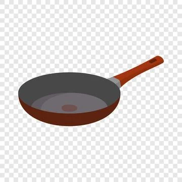 Hot griddle icon, flat style Illustrazione stock