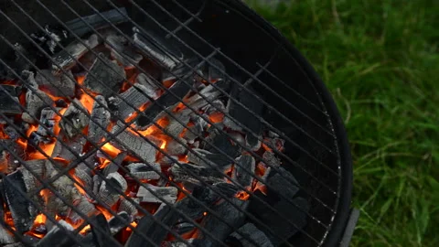 Hot grill ready for grilling Stock Footage 164474477