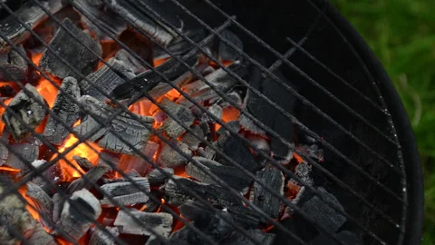 Hot grill ready for grilling Stock Footage 164474481