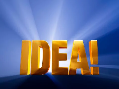 Hot idea! Stock Illustration