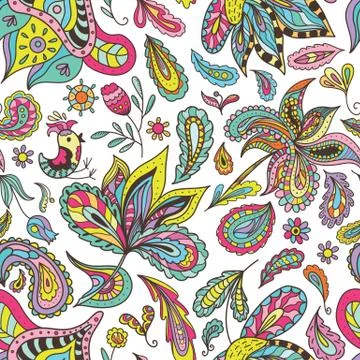 Hot Indian Summer Pattern Stock Illustration