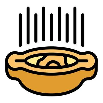 Hot khachapuri icon vector flat Illustrazione stock