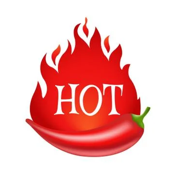 Hot Label Stock Illustration