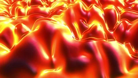 Hot Lava Flow Abstract Background 4K Loop Stock Footage 320325929