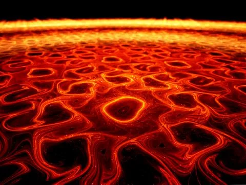 Hot lava in hell Stock Illustration