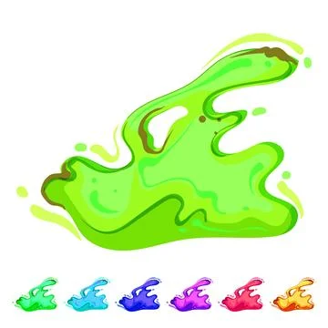 Hot lava splash cartoon vector graphic Stockillustratie