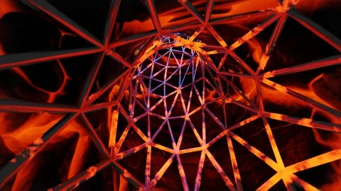 Hot Lava Tunnel Loop Animation 4K Stock Footage 276497088